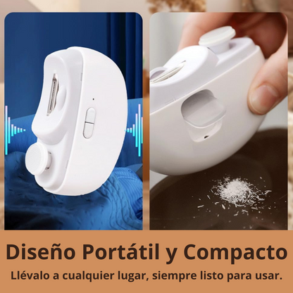 LumiUñas™ – Cortauñas Eléctrico 3 en 1 con Luz LED y Recolector